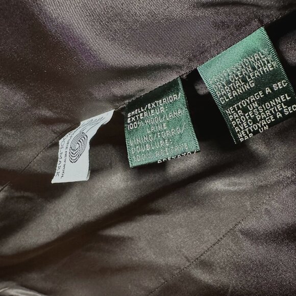 VTG LAUREN RALPH LAUREN Tartan Plaid Wool Blazer Jacket 8 Fall Preppy Academia - Picture 6 of 8